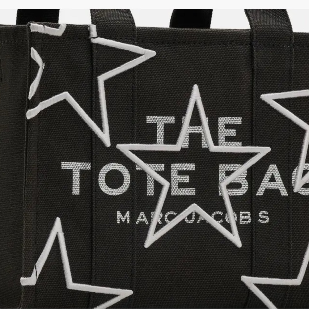 Marc Jacobs Black Tote with White Star Design